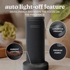 image:imageHomedics SereneScent Mini Fabric Rechargeable Waterless Diffuser Beige  Cordless Aromatherapy Device Use with SereneScent Oil 15ml Sold Separately Adjustable Mist Intensity amp Ambient LightCharcoal