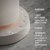 image:imageHomedics SereneScent Waterless Essential Oil Diffuser Future Dusk  Cordless Rechargeable Aromatherapy Diffuser for Home Large Room Scent Machine Timer App Control 6 LED LightsGrey