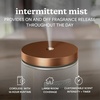 image:imageHomedics SereneScent Waterless Essential Oil Diffuser Future Dusk  Cordless Rechargeable Aromatherapy Diffuser for Home Large Room Scent Machine Timer App Control 6 LED LightsGrey