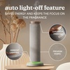 image:imageHomedics SereneScent Waterless Essential Oil Diffuser Future Dusk  Cordless Rechargeable Aromatherapy Diffuser for Home Large Room Scent Machine Timer App Control 6 LED LightsGrey