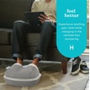 image:imageHomedics Shiatsu Air Max Foot Massager Air Compression Massage  DeepKneading Rolling Massage Soothing Heat Pain Relief and Muscle Recovery Relaxes Feet Spa Therapy for Home or OfficeGrey
