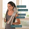 image:imageHomedics Shiatsu Deluxe Neck amp Shoulder Massager with Heat  3 Speeds Massage Changes Direction Muscle Kneading for Back amp Legs Portable Convenient Straps BeigeBeige