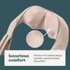 image:imageHomedics Shiatsu Deluxe Neck amp Shoulder Massager with Heat  3 Speeds Massage Changes Direction Muscle Kneading for Back amp Legs Portable Convenient Straps BeigeBeige