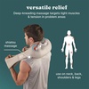 image:imageHomedics Shiatsu Deluxe Neck amp Shoulder Massager with Heat  3 Speeds Massage Changes Direction Muscle Kneading for Back amp Legs Portable Convenient Straps BeigeBeige