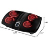 image:imageHomedics Shiatsu Select Foot Massager with Heat  Shiatsu Foot Massager with Heat Therapeutic Kneading amp Rolling 4 Rotational Heads with 12 Massage Nodes ToeTouch Control