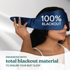 image:imageHomedics Silk Sleep Mask Luxurious Soft Silk Total Blackout Nonslip Grip Adjustable Strap for Custom Fit Hand Washable Comfortable for Travel amp Home  SunsetMidnight