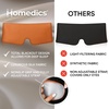 image:imageHomedics Silk Sleep Mask Luxurious Soft Silk Total Blackout Nonslip Grip Adjustable Strap for Custom Fit Hand Washable Comfortable for Travel amp Home  SunsetSunset