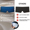 image:imageHomedics Silk Sleep Mask Luxurious Soft Silk Total Blackout Nonslip Grip Adjustable Strap for Custom Fit Hand Washable Comfortable for Travel amp Home  SunsetMidnight