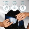 image:imageHomedics Silk Sleep Mask Luxurious Soft Silk Total Blackout Nonslip Grip Adjustable Strap for Custom Fit Hand Washable Comfortable for Travel amp Home  SunsetMidnight