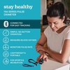 image:imageHomedics Smart Pulse Oximeter Fingertip700 SeriesApp Bluetooth  Oxygen Saturation Monitor with Heart Rate AutoRotating Display OLED Screen Soft Silicone