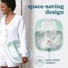 image:imageHomedics Smart Space Elite Footbath with Heat Boost Collapsible  Bubble Massage Pedicure Attachments Bath Salts Safe to Use Bath Salts Patented SafetyLock System Ergonomic Heat Boost