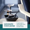 image:imageHomedics Tabletop Water Fountain 3 Tier Indoor Waterfall Fountain  with Natural River Rocks Quiet Pump for Relaxation Zen Home amp Office Desk Dcor AA Battery PoweredSilver Springs