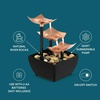 image:imageHomedics Tabletop Water Fountain 3 Tier Indoor Waterfall Fountain  with Natural River Rocks Quiet Pump for Relaxation Zen Home amp Office Desk Dcor AA Battery PoweredGolden Dew