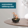 image:imageHomedics Tabletop Water Fountain 3 Tier Indoor Waterfall Fountain  with Natural River Rocks Quiet Pump for Relaxation Zen Home amp Office Desk Dcor AA Battery PoweredGolden Dew