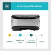 image:imageHomedics TotalClean Desktop Air Purifier  360Degree HEPA Filter for 128 Sq Ft Small Air Purifier for Home Office Bedroom and Workplace 3 Speed Settings for Small Rooms WhiteBlack