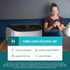image:imageHomedics TotalClean Desktop Air Purifier  360Degree HEPA Filter for 128 Sq Ft Small Air Purifier for Home Office Bedroom and Workplace 3 Speed Settings for Small Rooms WhiteBlack