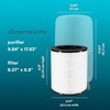image:imageHomedics True HEPA Replacement Filter For Homedics Air Purifier  ompatible APT200 and APT2503 Dust Remover Air Cleaner Remove Household Odors Activated Carbon Filters Remove Pet Odors81 x 81 x 85