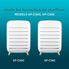 image:imageHomedics True HEPA Replacement Filter for APC500 APC550  Compatible with Homedics Air Purifier APC500 APC550 Dust Remover Air Cleaner Activated Carbon Filters Remove Odors149 x 16 x 87 Pack of 2