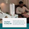 image:imageHomedics Ultrasonic Humidifier Bedrooms and Home Offices 097Gallon Tank  45Hour Runtime Visible UltraQuiet Cool Mist Aromatherapy Demineralization Cartridge NightLight AutoOff PlatinumWhite