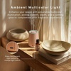 image:imageHomedics Waterless Essential Oil Diffuser with 15ml Vanilla Cedarwood Oil  SereneScent Cordless Cold Air Scent Diffuser Starter Kit with Ambient Light Studio 671 TerracottaTerracotta