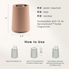 image:imageHomedics Waterless Essential Oil Diffuser with 15ml Vanilla Cedarwood Oil  SereneScent Cordless Cold Air Scent Diffuser Starter Kit with Ambient Light Studio 671 TerracottaTerracotta