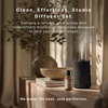 image:imageHomedics Waterless Essential Oil Diffuser with 15ml Vanilla Cedarwood Oil  SereneScent Cordless Cold Air Scent Diffuser Starter Kit with Ambient Light Studio 671 TerracottaBlack