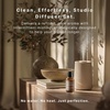 image:imageHomedics Waterless Essential Oil Diffuser with 15ml Vanilla Cedarwood Oil  SereneScent Cordless Cold Air Scent Diffuser Starter Kit with Ambient Light Studio 671 TerracottaBeige