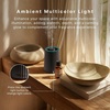 image:imageHomedics Waterless Essential Oil Diffuser with 15ml Vanilla Cedarwood Oil  SereneScent Cordless Cold Air Scent Diffuser Starter Kit with Ambient Light Studio 671 TerracottaBlack