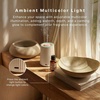 image:imageHomedics Waterless Essential Oil Diffuser with 15ml Vanilla Cedarwood Oil  SereneScent Cordless Cold Air Scent Diffuser Starter Kit with Ambient Light Studio 671 TerracottaBeige