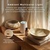 image:imageHomedics Waterless Essential Oil Diffuser with 15ml Vanilla Cedarwood Oil  SereneScent Cordless Cold Air Scent Diffuser Starter Kit with Ambient Light Studio 671 TerracottaWhite