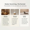 image:imageHomedics Waterless Essential Oil Diffuser with 15ml Vanilla Cedarwood Oil  SereneScent Cordless Cold Air Scent Diffuser Starter Kit with Ambient Light Studio 671 TerracottaWhite