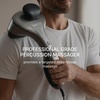image:imageObusforme Professional Grade Percussion Back Massager  Handheld Deep Tissue Massager  3000 RPM Dual Massage Nodes  Five Massage Intensity Options  Ergonomic Front Grip amp NonSlip Handle