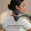 image:imageObusforme Professional Grade Percussion Back Massager  Handheld Deep Tissue Massager  3000 RPM Dual Massage Nodes  Five Massage Intensity Options  Ergonomic Front Grip amp NonSlip Handle