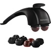 image:imageHomedics Handheld Back Massager with Heat Deep Tissue Percussion Massager  Neck Shoulders amp Body Massage 4 Custom Attachment Sets Dual Node 3 Speeds Comfort Grip Handle Twin Percussion Pro1 Count Pack of 1