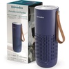image:imageHomedics Personal Air Purifier with HEPAType Filter amp Activated Carbon  USB Rechargeable Small Air Purifier for Bedroom Home Office Car Travel amp Dorm 3 Fan Speeds WhiteBlue