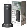 image:imageHomedics SereneScent Mini Fabric Rechargeable Waterless Diffuser Beige  Cordless Aromatherapy Device Use with SereneScent Oil 15ml Sold Separately Adjustable Mist Intensity amp Ambient LightCharcoal