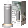image:imageHomedics SereneScent Mini Fabric Rechargeable Waterless Diffuser Beige  Cordless Aromatherapy Device Use with SereneScent Oil 15ml Sold Separately Adjustable Mist Intensity amp Ambient LightGrey