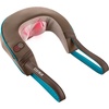 image:imageHomedics Shiatsu Neck Massager with Heat Integrated Onand Off Button DeepKneading Massage Comfort Flex Handles Control Intensity for Sore Muscles Soft Foam Easy to Use Brown