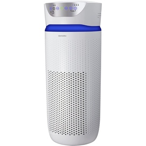 image:imageHomedics 5in1 UVC Air Purifier  360Degree HEPA Filter for 1593 Sq Ft  Extra Large Air Purifiers for Bedroom and Home Essential Oil Pads BuiltIn Timer 5 Speed Settings for Large Rooms WhiteWhite