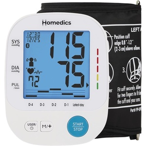 image:imageHomedics 700 Series Arm Blood Pressure Monitor for Home use  5Day Trend View Irregular Heartbeat amp Motion Detection Bluetooth Health App Sync 2 Users Soft Arm Cuff 917Large