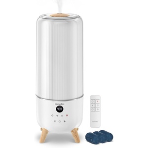 image:imageHomedics Cool Mist Ultrasonic Humidifier for Bedroom Large Room  TopFill 147Gal Tank Essential Oil Pads BuiltIn Timer 3 Mist Settings Air Humidifier for Home Office PlantsExtra Large Room 506 sq ft