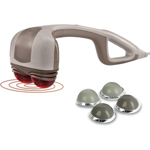 image:imageHomedics Percussion Action Massager with Heat  Adjustable Intensity Dual Pivoting Heads  2 Sets Interchangeable Nodes Heated Muscle Kneading for Back Shoulders Feet Legs amp Neck  Dual Pivoting Heads 2 Sets Interchangeable Nodes Heated Muscle Kneading for Back Shoulders Feet Legs amp Neck
