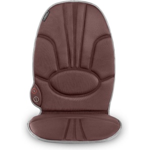 image:imageHomedics Portable Back Massage Cushion Heated Vibrating Pad MultiSpeed Soft Fabric Lumbar amp Shoulder Kneading Beige