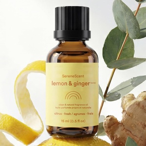 image:imageHomedics SereneScent Waterless Diffusers Oil Refill Lavender amp Eucalyptus  15ml Plug amp Play Fragrance Wellness Oil Bottle Aromatherapy Scent Refill for Home Office Bedroom Compact DiffusersLemon  Ginger