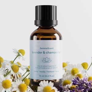 image:imageHomedics SereneScent Waterless Diffusers Oil Refill Lavender amp Eucalyptus  15ml Plug amp Play Fragrance Wellness Oil Bottle Aromatherapy Scent Refill for Home Office Bedroom Compact DiffusersLavender  Chamomile