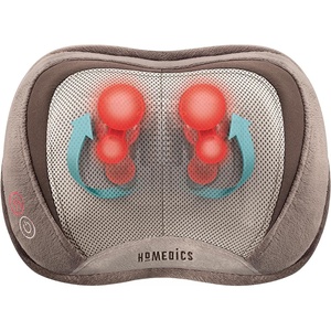 image:imageHomedics Shiatsu Back Massager with Heat 3D Deep Tissue Massage Pillow  for Neck amp Shoulders Electric Kneading Lumbar Massager Cushion for Upper amp Lower Back Pain Relief Portable Office TravelBrown