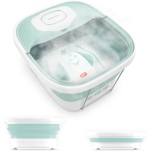 image:imageHomedics Smart Space Elite Footbath with Heat Boost Collapsible  Bubble Massage Pedicure Attachments Bath Salts Safe to Use Bath Salts Patented SafetyLock System Ergonomic Heat Boost
