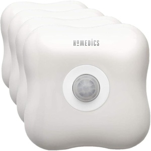 image:imageHomedics TotalClean Personal UVC PlugIn Air Sanitizer  Small Air Purifier for Bedrooms and Bathrooms BuiltIn NightLight for Small Spaces AutoOn Motion Whiteone size Pack of 4