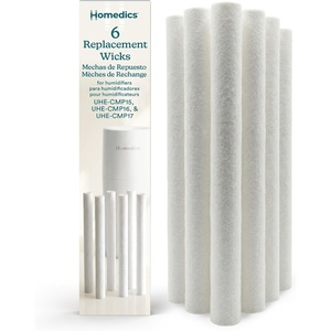 image:imageHomedics TotalComfort Replacement Wicks Pack of 6 Humidifier Filters Cotton Refill Sponges Replacement Filter Wicks for Portable Mini Ultrasonic Humidifiers Fits UHECMP15 UHECMP16 UHECMP17