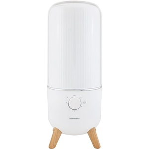 image:imageHomedics Ultrasonic Humidifier Bedrooms and Home Offices 097Gallon Tank  45Hour Runtime Visible UltraQuiet Cool Mist Aromatherapy Demineralization Cartridge NightLight AutoOff PlatinumWhite